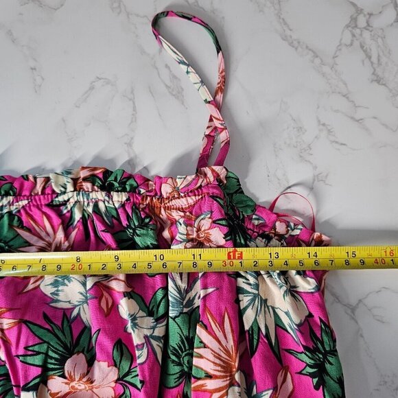 Lost+Wander Meet Me In Bali Floral Mini Smocked Dress Pink Women Medium NWT - Picture 13 of 15